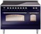 Ilve® Nostalgie II Series 48" Blue Pro Style Induction Range-0