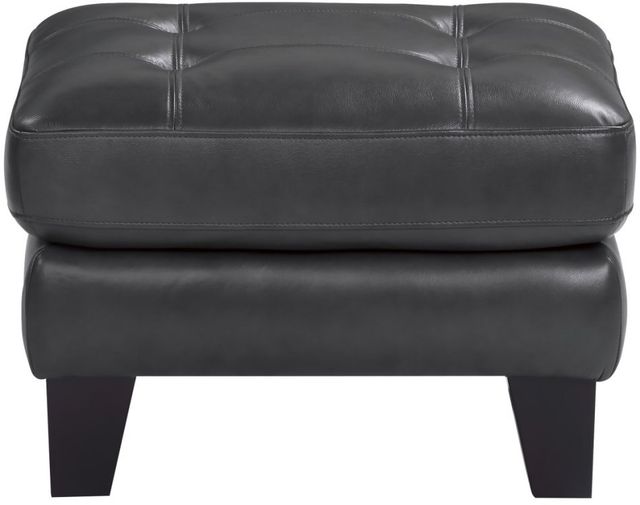 Homelegance® Spivey Dark Gray Leather Ottoman-2