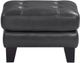 Homelegance® Spivey Dark Gray Leather Ottoman-2