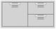 Aspire By Hestan® AESDR Series 42" Steeletto Double Drawer and Storage Door Combination-0
