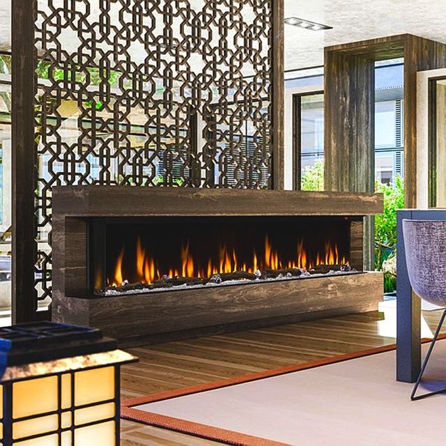 Dimplex® Ignite® Bold Black 100'' Built-in Linear Electric Fireplace-3