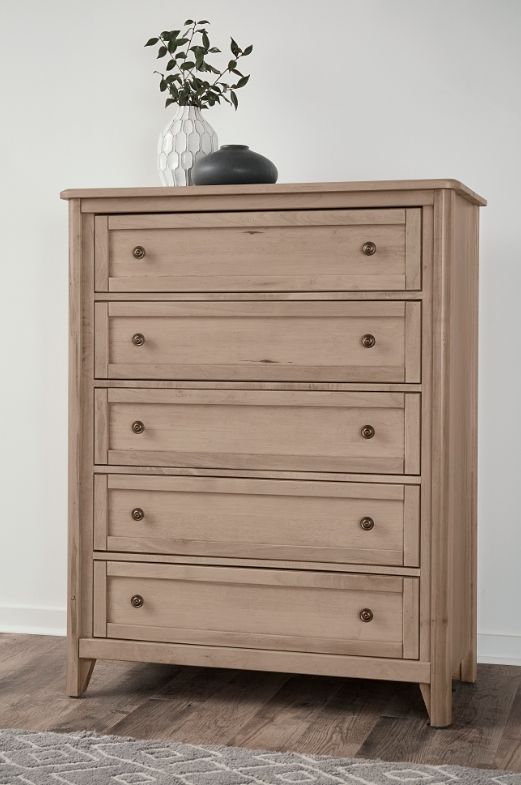 Vaughan-Bassett Woodbridge Clear Maple 5-Drawer Chest-1