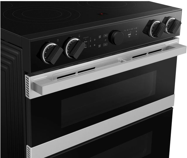 Samsung Bespoke 30" Fingerprint Resistant Stainless Steel Slide-In Electric Range with Flex Duo™ and Illuminated Precision Knobs-4