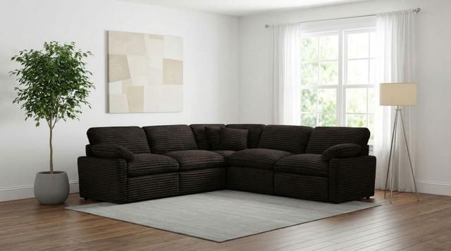 Coaster® Collins 5-Piece Chocolate Brown Modular Power Reclining Sectional-1