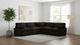 Coaster® Collins 5-Piece Chocolate Brown Modular Power Reclining Sectional-1