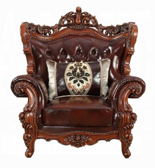 ACME Furniture Latisha Antique Oak/Tan Loveseat-2