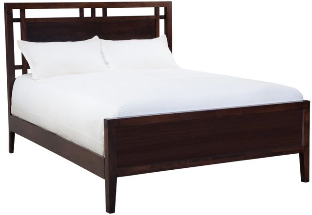 Mavin Customizable Atwood Queen Gridwork Bed with Low Footboard-0