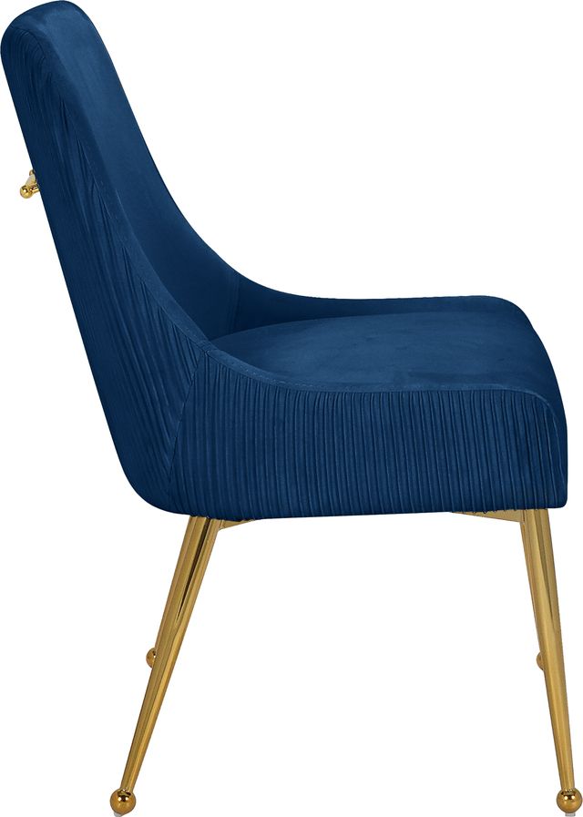 Meridian Furniture Ace Navy/Gold Velvet Dining Chair-2