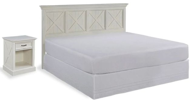 homestyles® Seaside Lodge 2-Piece Off-White King Headboard Set-0