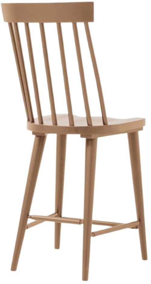 Legacy Classic Today's Traditions 2-Piece Natural Hickor Windsor Counter Stool Set-2