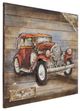 YHD Red Vintage Car Wall Art-1