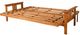 Kodiak Furniture Monterey Oregon Trail Saddle/Butternut Queen Futon with Mattress-2