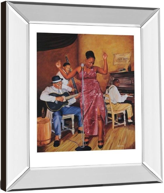 Classy Living Jazz Vocals 22" Wall Art-3