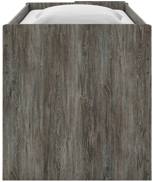 Signature Design by Ashley® Frandern Gray Twin Loft Bed with Bookcase and Drawer Storage-2
