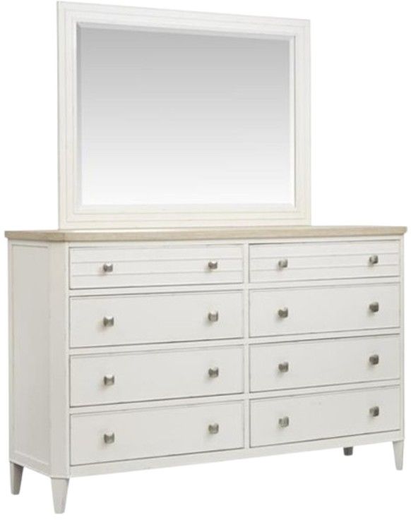 Magnussen Home® Echo Isles Driftwood and Sea Pearl Dresser-2