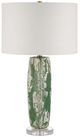 Currey & Company Zowan Cream/Green Table Lamp-0