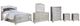 Signature Design by Ashley® Coralayne 6-Piece Silver California King Panel Bed Set-0