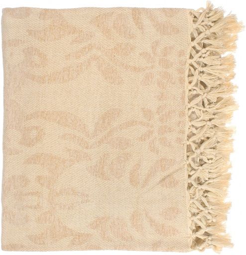 Surya Tristen Butter 50"x70" Throw Blanket-0