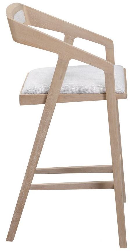 Moe's Home Collection Padma Light Grey Counter Stool-2