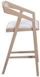 Moe's Home Collection Padma Light Grey Counter Stool-2
