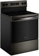 Whirlpool® 30" Black Stainless Steel Freestanding Electric Range with Air Cooking Technology-2