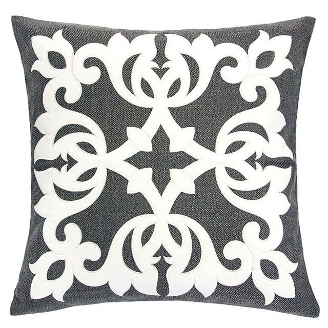 Furniture of America® Trudy Gray Accent Pillow-0