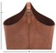 Deco Marche Brown Leather Box Style Single Slot Magazine Rack-2