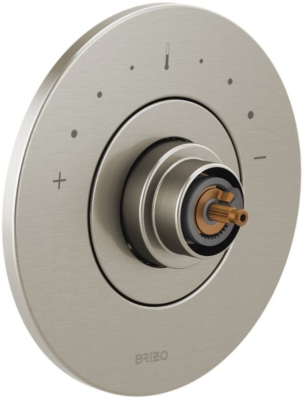 Brizo Litze® Brilliance® Luxe Nickel® Sensori® Thermostatic Valve Trim - Less Handle-0