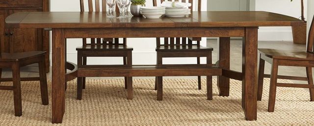 Napa Furniture Design Whistler Retreat Chestnut Dining Table with Extension-0
