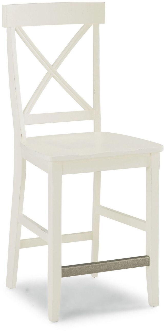 homestyles® Nantucket Off-White Counter Stool-0