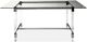 Mazin Furniture Lyrica Glass Top Rectangle Dining Table with Chrome Base -0