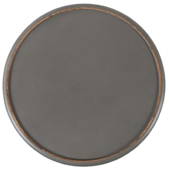 Jofran Inc. Global Archive Decker Antique Gray Large Drum Table-2