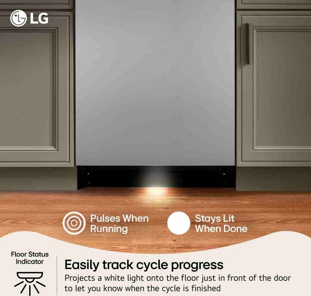 LG 24" PrintProof™ Stainless Steel Top Control Built-In Dishwasher with FlushFit Design-3