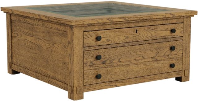 Riverside Furniture Windsor Brandy Square Cocktail Table-0