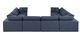 Meridian Furniture Comfy 8-Piece Navy Sectional-1