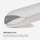 BEDGEAR® Rise Medium Soft Standard Pillow-3