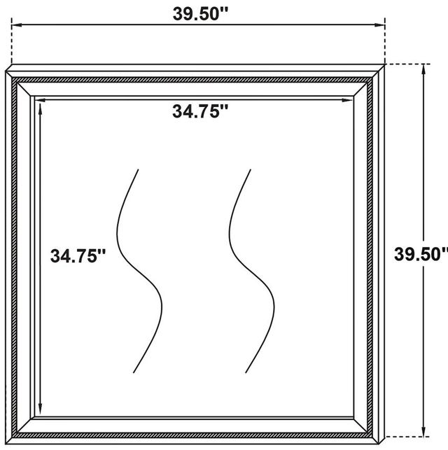 Coaster® Lucia White Dresser Mirror-2
