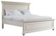 Elements International Slater Antique White Queen Panel Bed-0