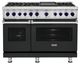 Viking® 7 Series 48'' Antique Bronze Pro Style Dual Fuel Sealed Burner Range-0