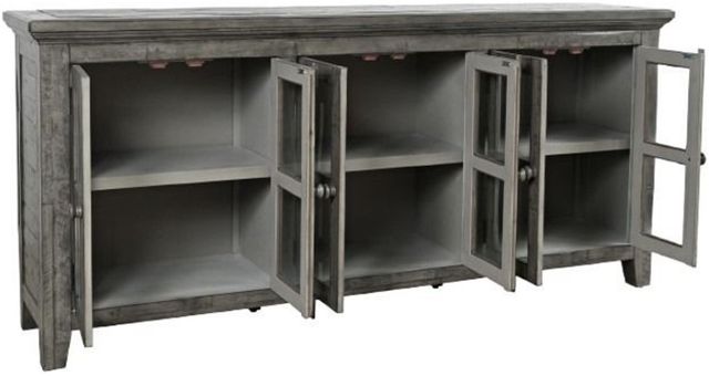 Jofran Inc. Rustic Shores Stone 6-Door Low Accent Cabinet-3