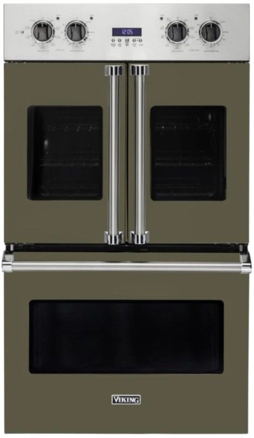 Viking® 7 Series 30" Martini Double Electric French-Door Wall Oven-0