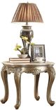 Mazin Furniture Florentina Goldstones End Table with Marble Top -0