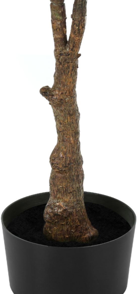 Monarch Specialties Inc. Green/Black 52" Tall Artificial Potted Rubber Tree-1