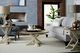 Hammary® Reclamation Place Sundried Natural Trestle Round Cocktail Table with Willowed Base-1