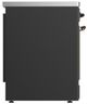 Ilve® Majestic III 30" Graphite Matte Pro Style Induction Range with Solid Door and Burnished Trim-3