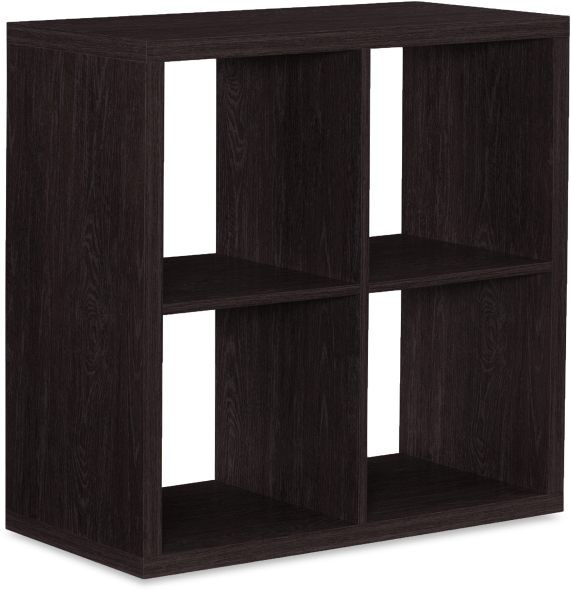 Linon Cody Espresso 4-Cube Storage Cabinet-0