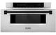 ZLINE Autograph Edition 1.2 Cu. Ft. Stainless Steel Microwave Drawer with Matte Black Accents-3