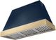 AGA Euclid 48" Indigo Wall Mounted Range Hood  with Brushed Brass Trim-0