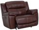 Franklin™ Lancaster Capri Chestnut Leather Power Rocker Recliner-1