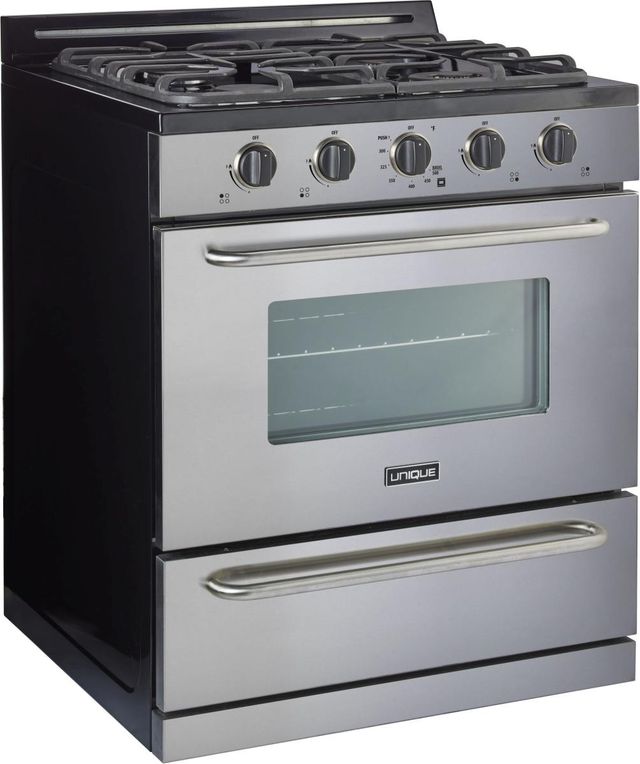 Unique® Appliances Off-Grid 30” Stainless Steel Freestanding Gas Range-1